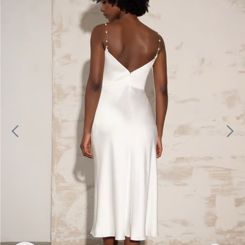 Jenny Yoo Ivory Strapless Dress - Picture 3 of 9